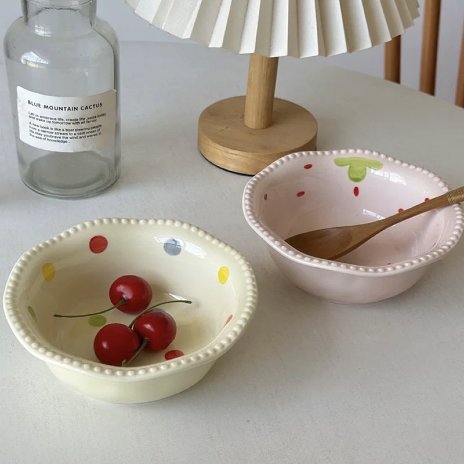 Beaded Dot Bowl Pair 1